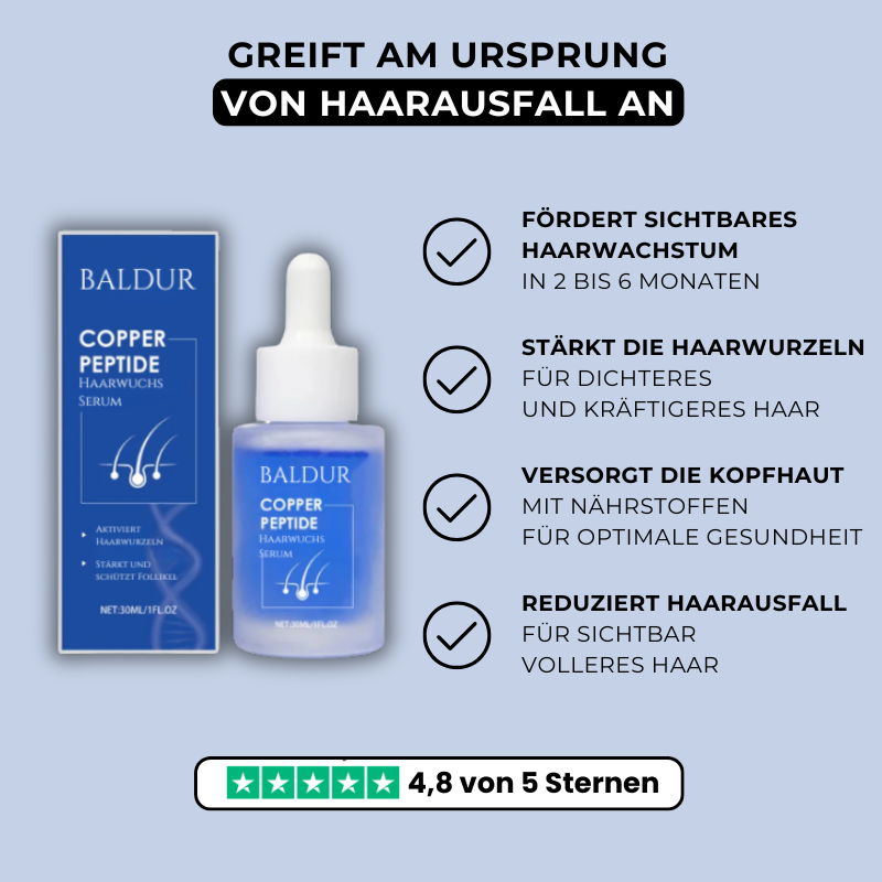 Follicura: Klinisch erprobtes GHK CU Peptid Serum für Haarwurzel Aktivierung