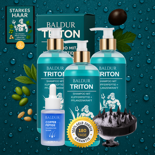 Baldur - TRITON: 3x Triton SET + GRATIS Pflegeplan, Serum & Bürste!